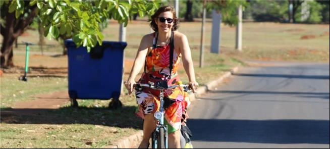 Ana Carboni, presidenta da União dos Ciclistas do