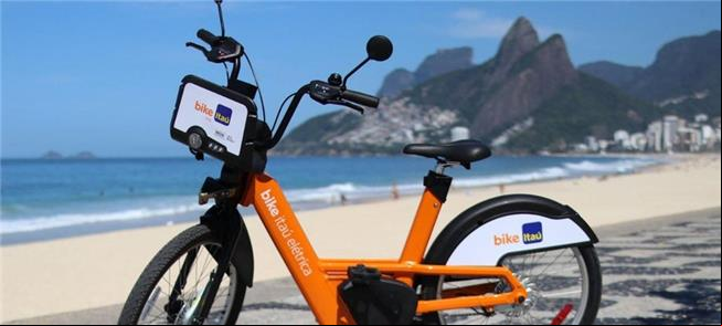 Bicicleta elétrica do sistema BikeRio