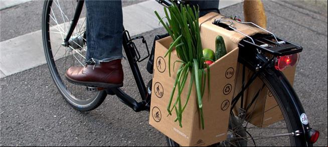 Bicicletas são boas para transportar compras