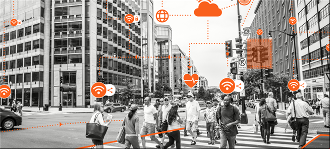 Cidades monitoradas via smartphones