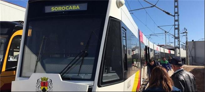 Projeção de como será o VLT de Sorocaba (SP)